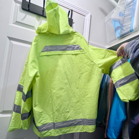 |•HIGH-VISIBILITY SAFETY RAIN SUIT• Fluorescent Fluorescent Size XXL (Ha… - Picture 4 of 16